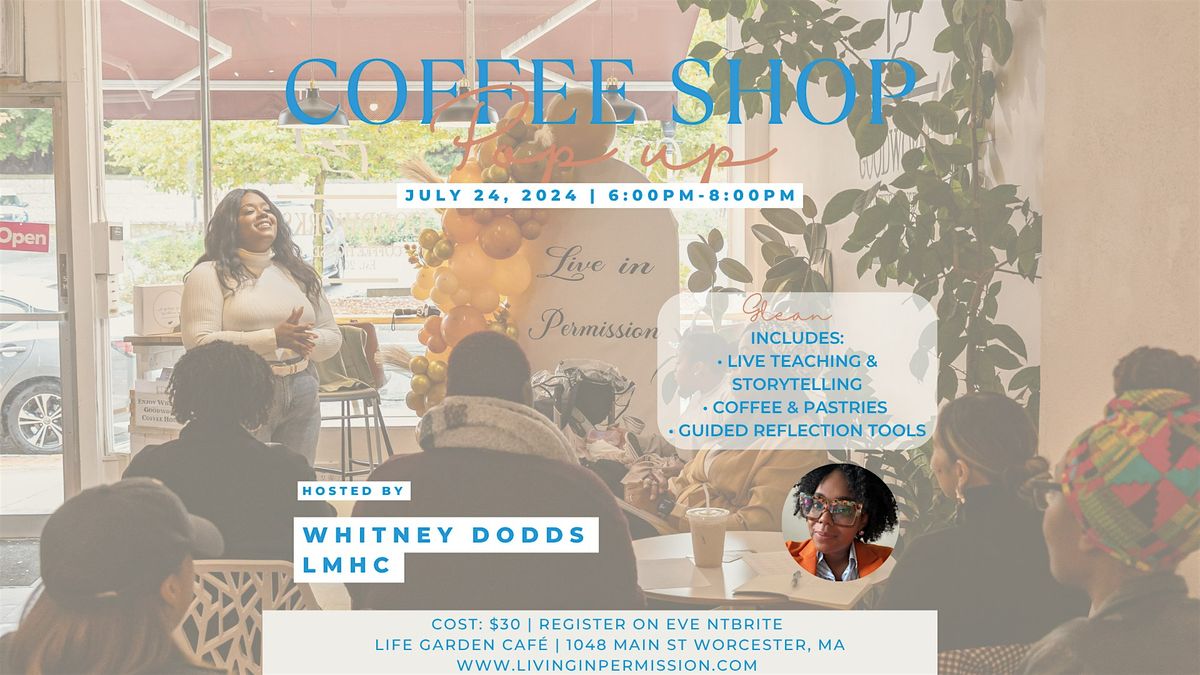 Glean: Coffee Shop Pop-up!, 24 July | Event in Worcester | AllEvents
