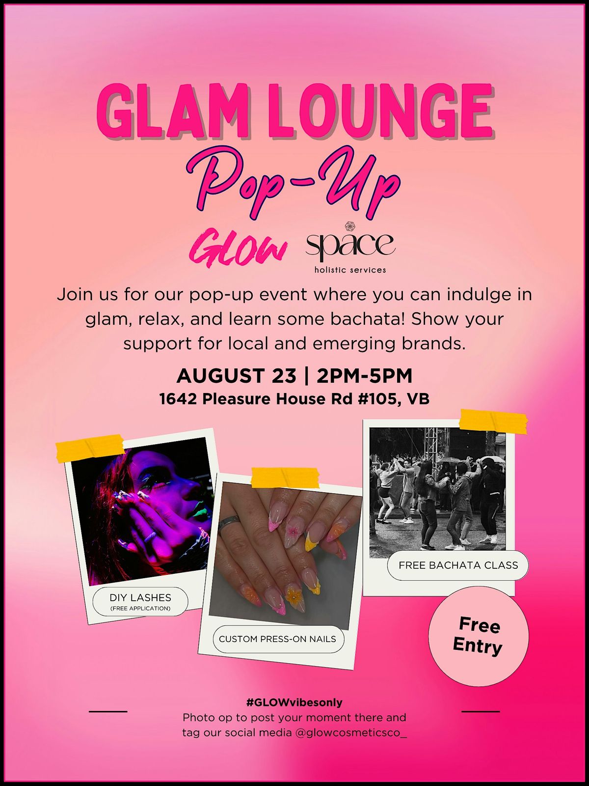 Glam Lounge Pop Up, 23 August | Event in Virginia Beach | AllEvents