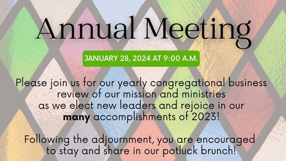 Annual Meeting 24, St. Mark's Episcopal Church Penn Yan, New York