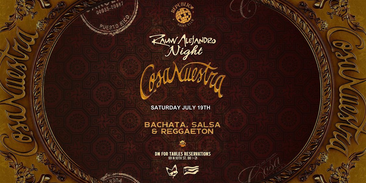 RAUW ALEJANDRO NIGHT | SALSA, BACHATA & REGGAETON, 22 August | Event in Brooklyn | AllEvents