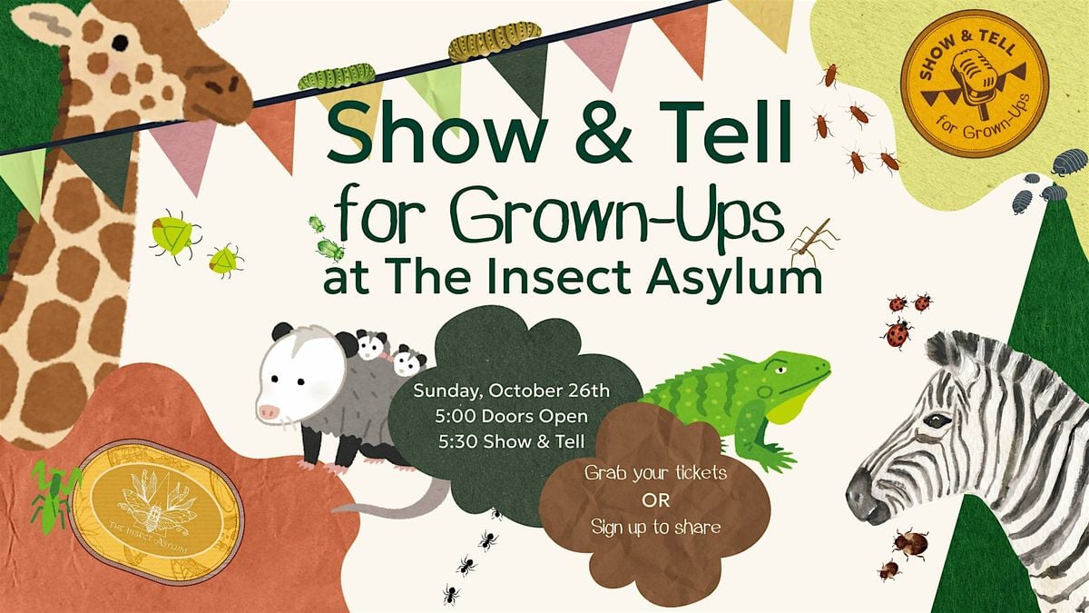 Show & Tell for Grown-Ups Theme: Zoology & Taxidermy, 26 October | Event in chicago | AllEvents