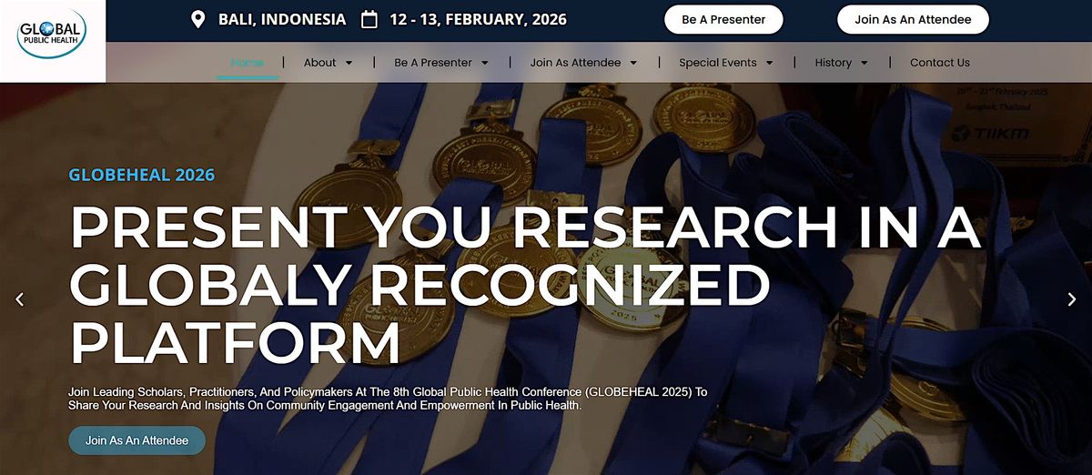 The 9th International Conference on Global Public Health 2026, 12 February | AllEvents