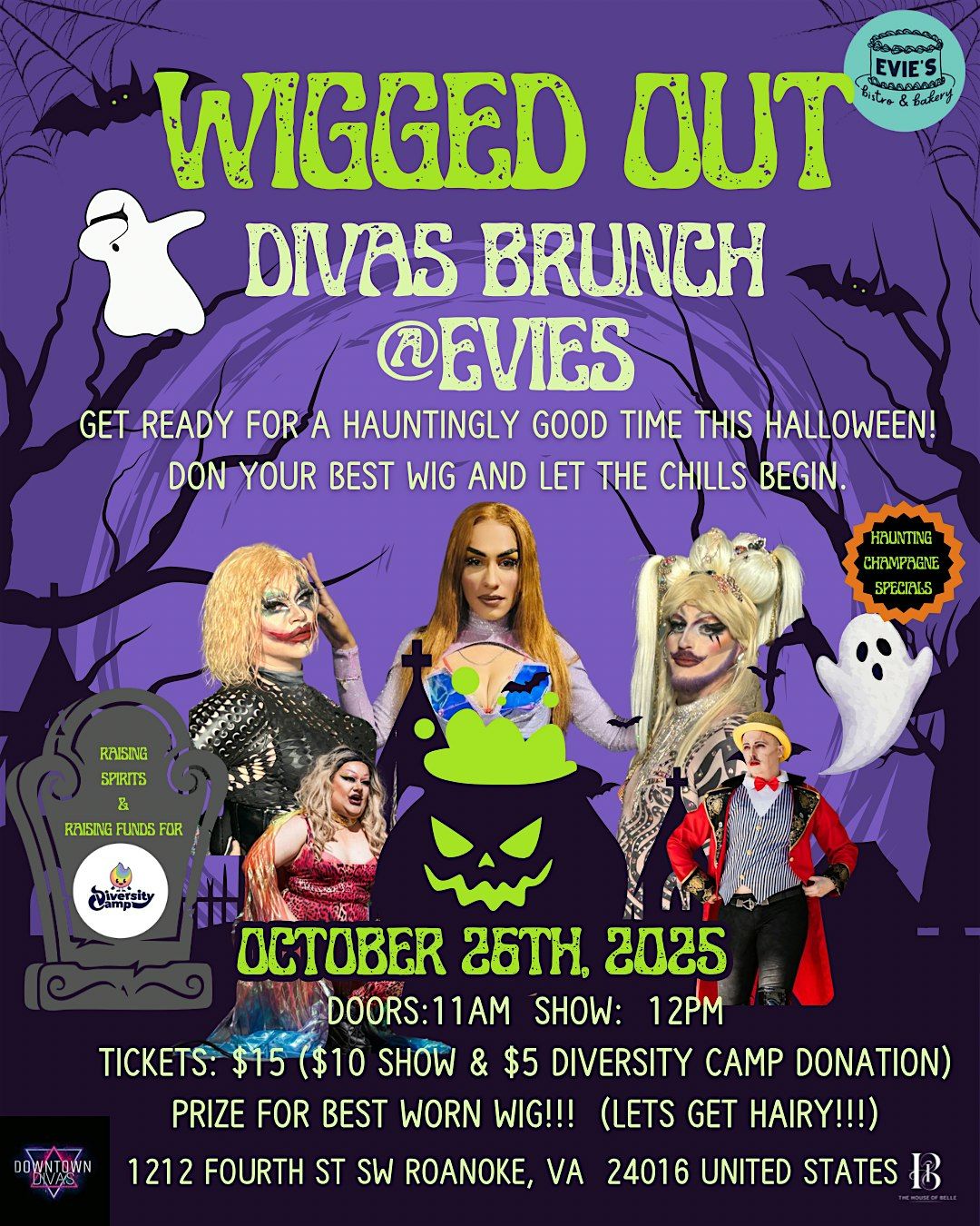 Wigged Out Halloween Drag Brunch, 26 October | Event in Roanoke | AllEvents