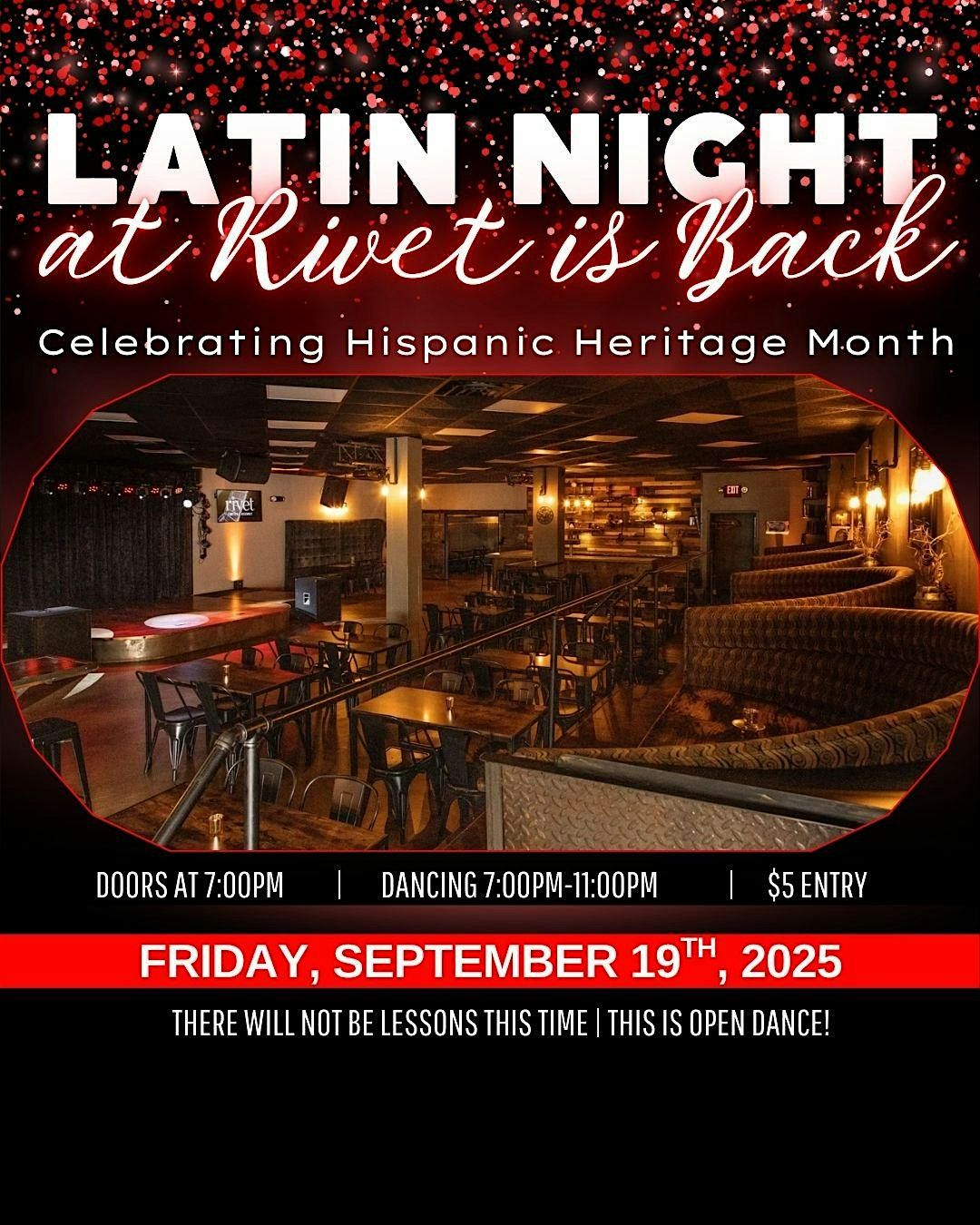 Latin Night at Rivet is Back!, 19 September | Event in Pottstown | AllEvents