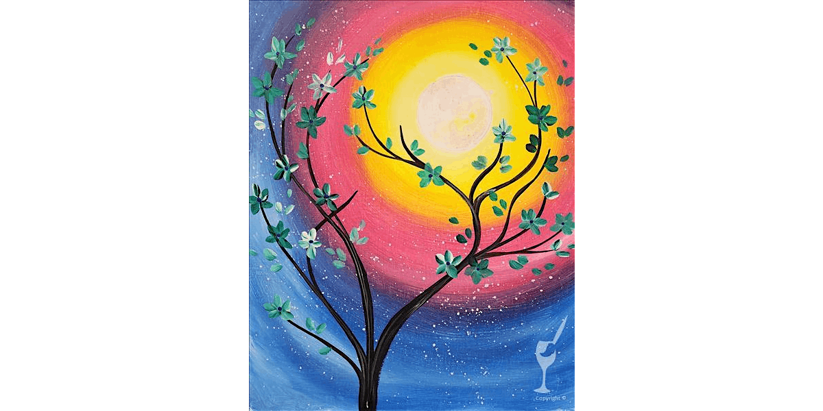 Tranquil Cherry Blossoms - Family Fun - Paint and Sip in Houston | Classpop!™, 17 August | Event in Baytown