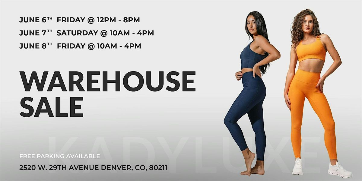 KADYLUXE Warehouse Sale, 6 June | Event in Denver | AllEvents