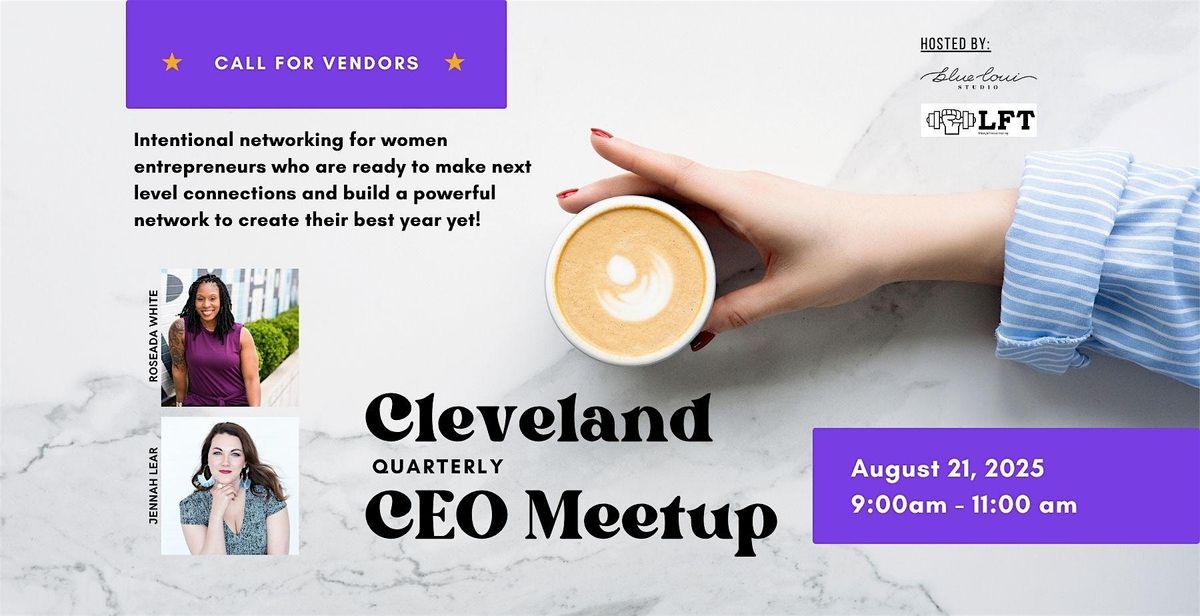 Cleveland CEO Meetup for women entrepreneurs, 21 August | Event in Cleveland | AllEvents