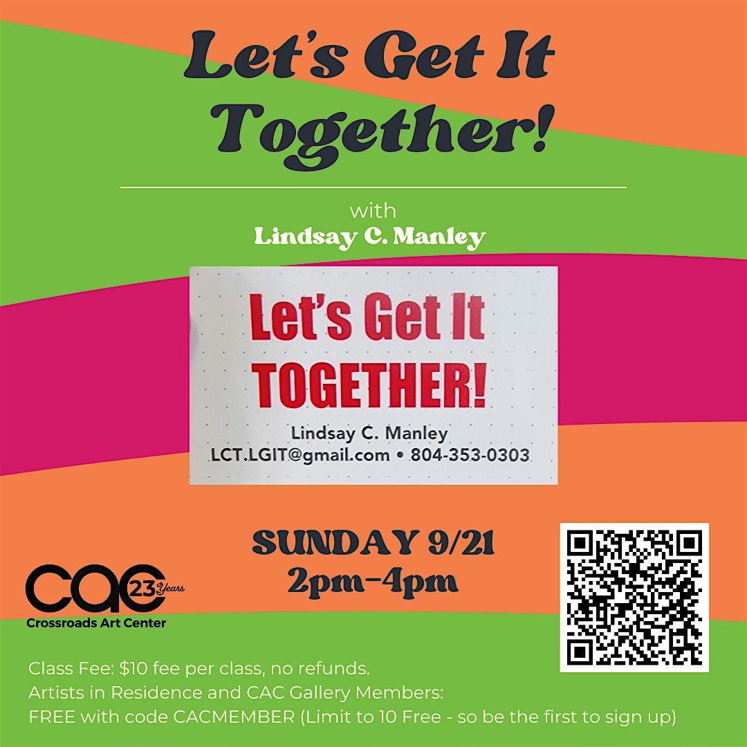 Let’s Get It Together, 21 September | Event in Richmond | AllEvents