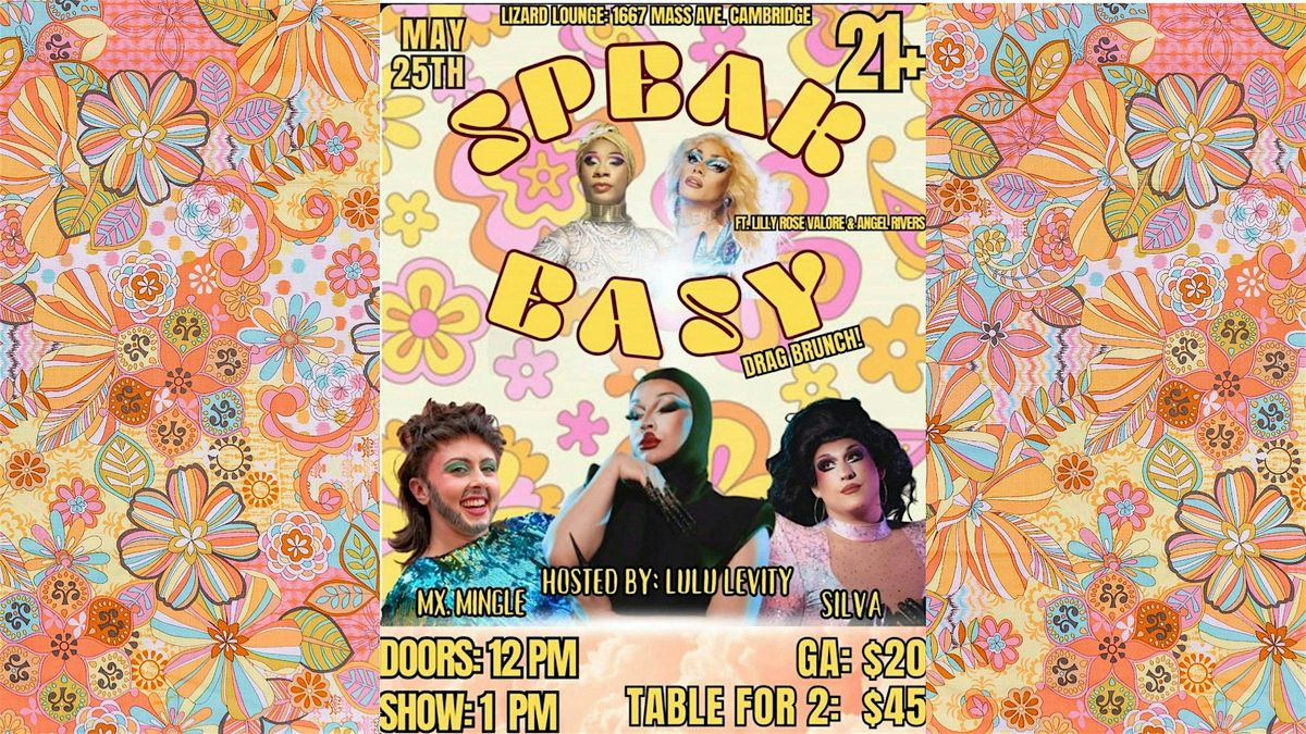 Speak Easy Drag Brunch, 25 May | Event in Cambridge | AllEvents