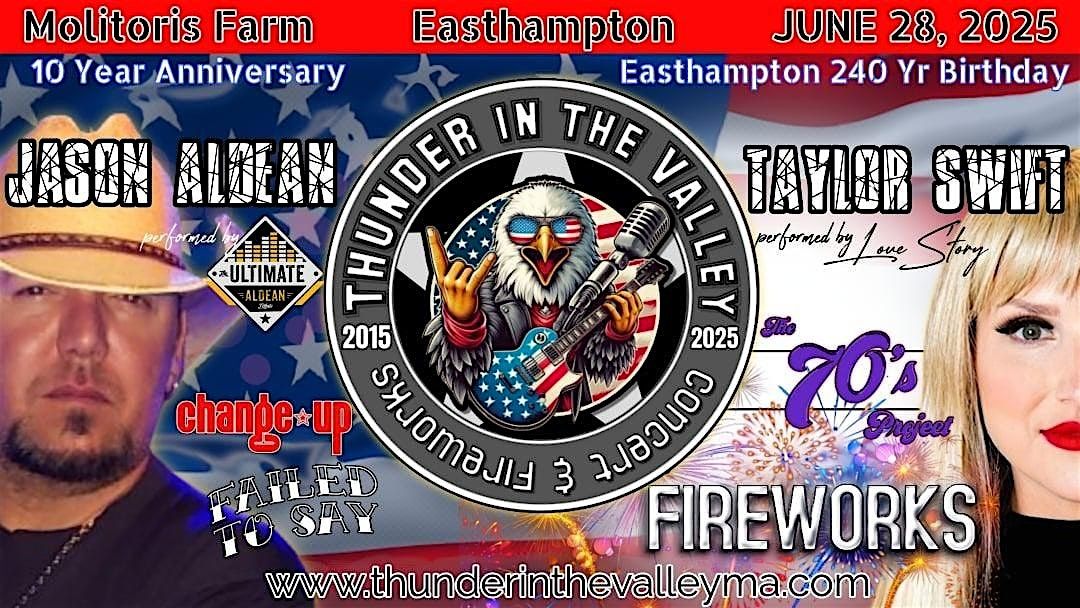 Thunder in the Valley Concert & Fireworks 2025, 28 June | Event in Easthampton | AllEvents