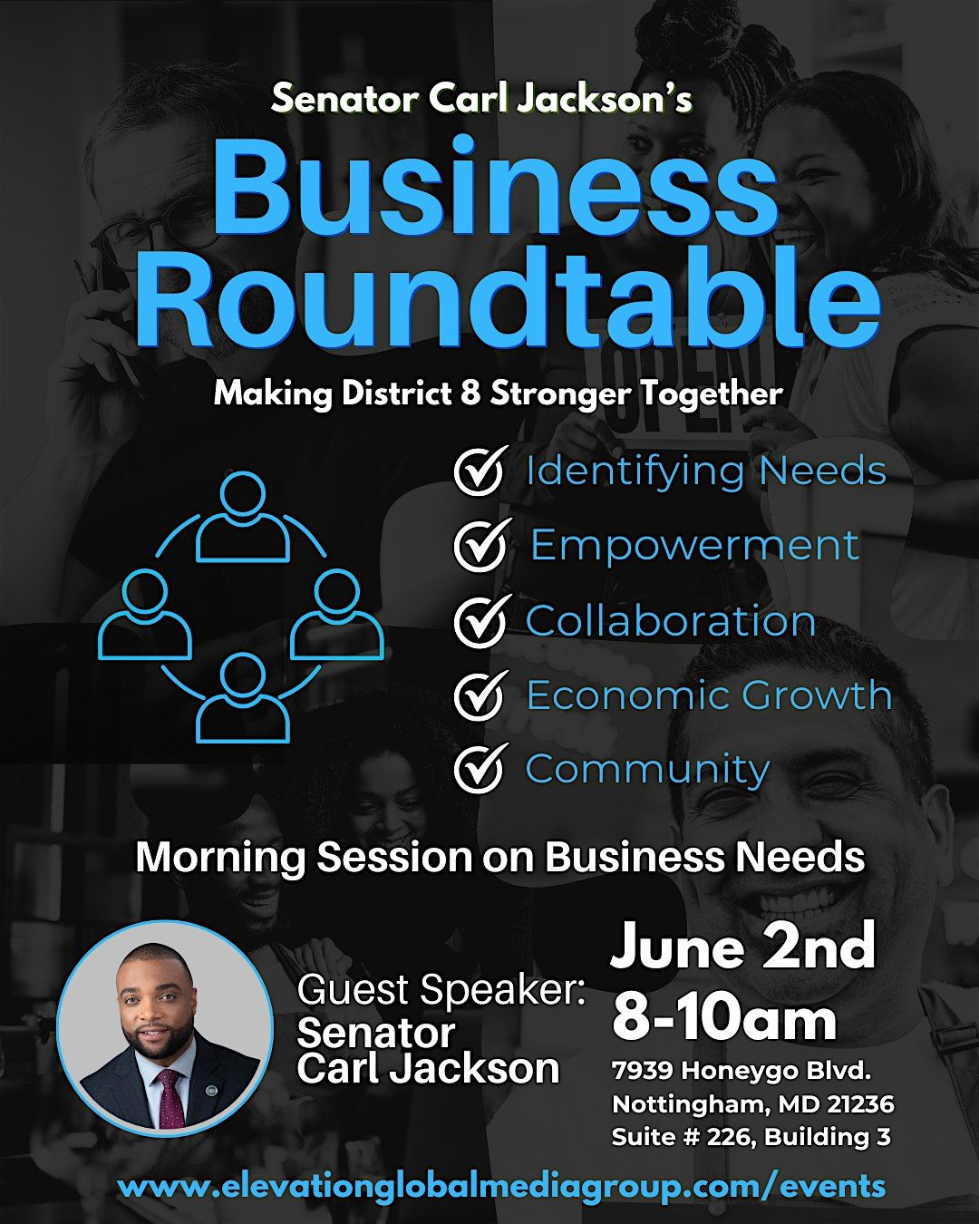 Senator Carl Jackson's Business Roundtable | Event in White Marsh | AllEvents