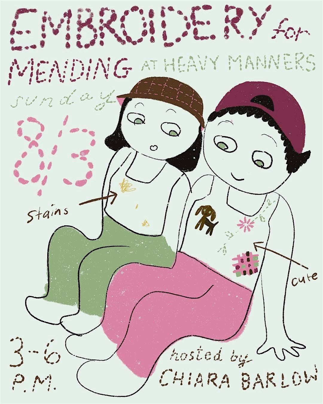 Embroidery for Mending Workshop Hosted by Chiara Barlow (8/3), 3 August | Event in Los Angeles | AllEvents