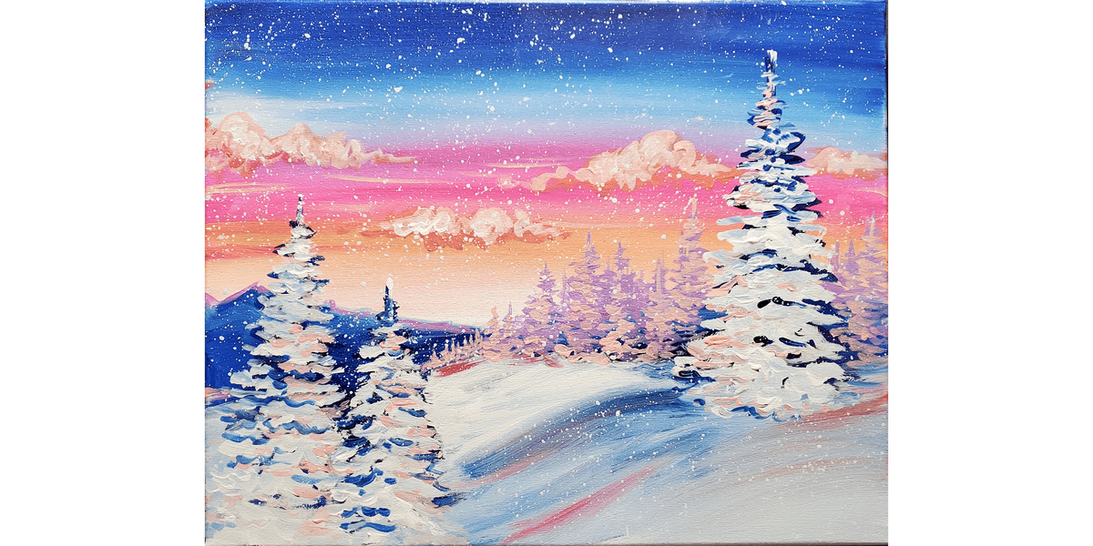 Warm Winter Scene - Paint and Sip in Cincinnati | Classpop!™, 30 November | Event in West Chester | AllEvents