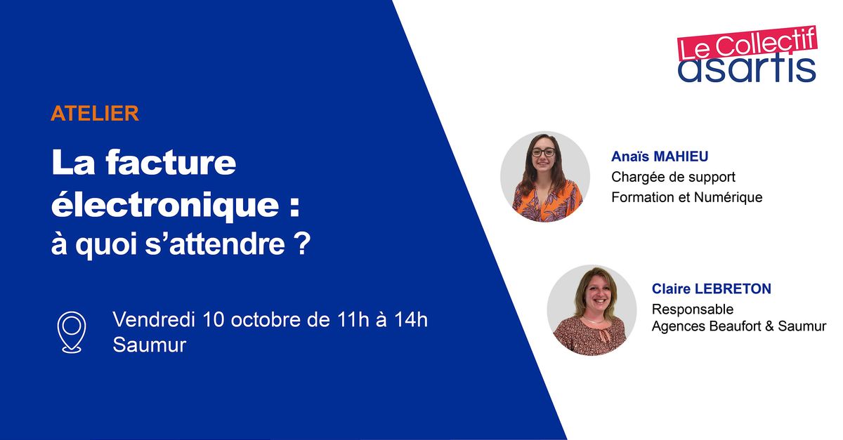 Atelier - La facture électronique, à quoi s'attendre ?, 10 October | Event in Distré | AllEvents
