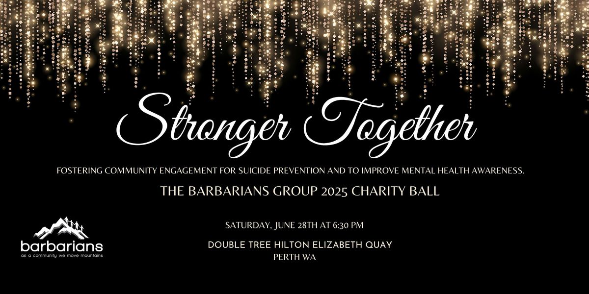 Stronger Together: The Barbarians Group 2025 Charity Ball, 28 June | Event in Perth | AllEvents