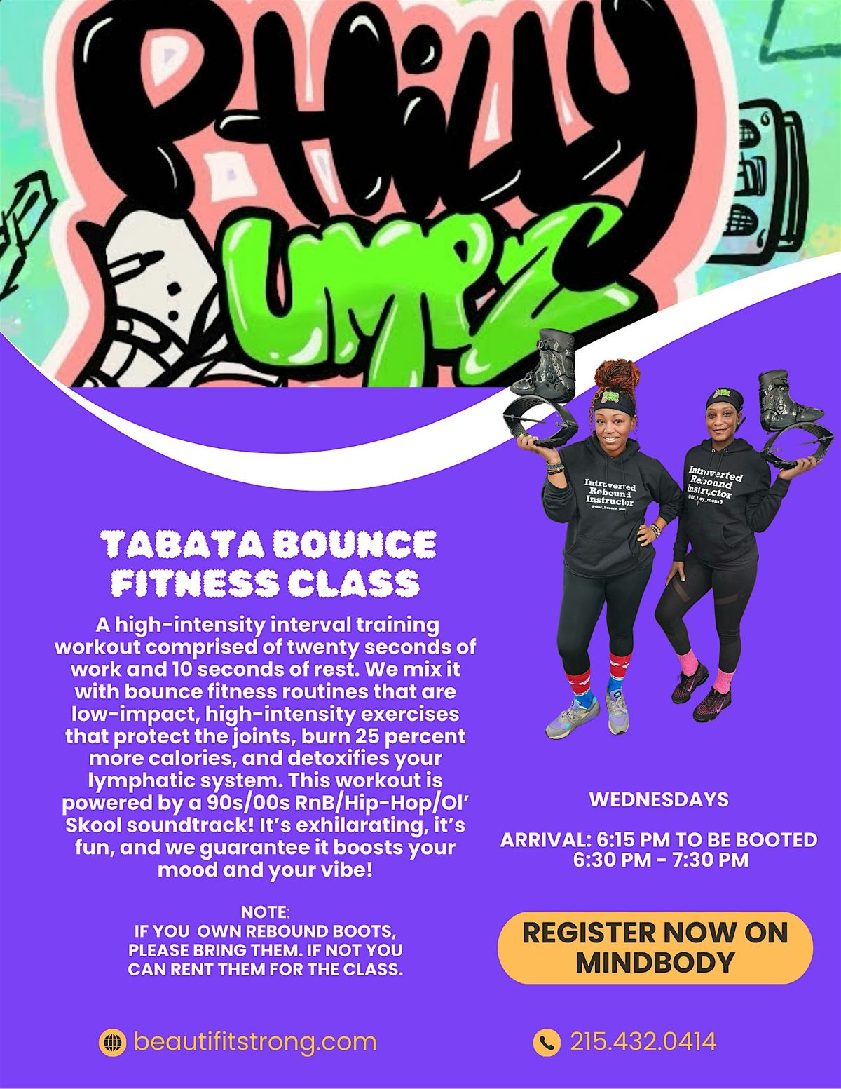 Tabata Bounce w/ Darla & Shawnette, 14 May | Event in Philadelphia | AllEvents