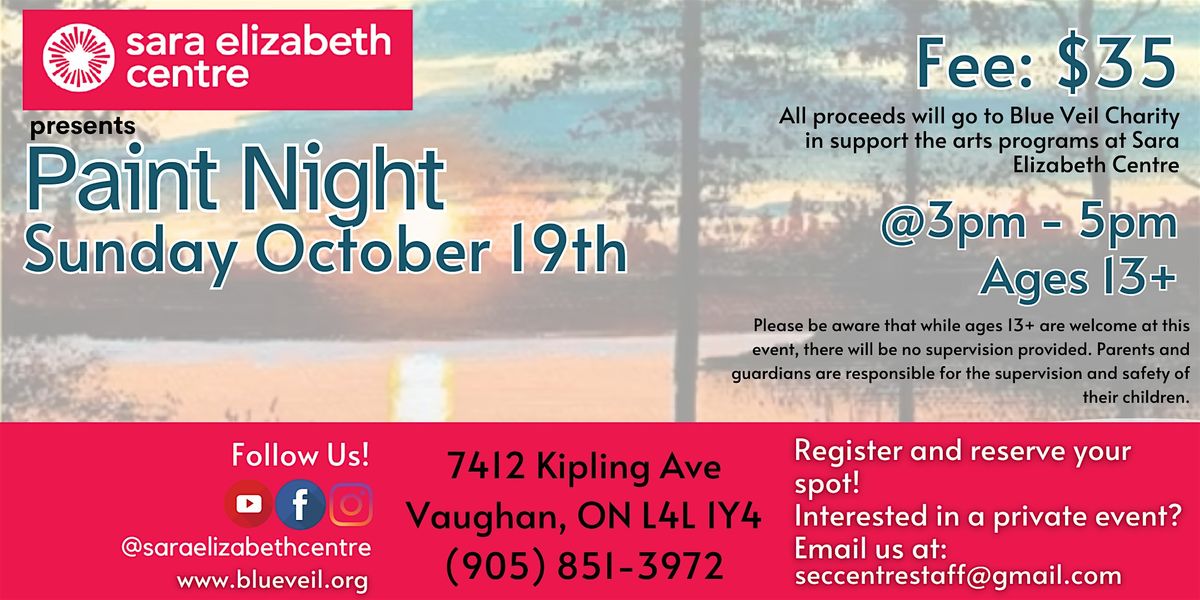 SEC Paint Night, 19 October | Event in Vaughan | AllEvents