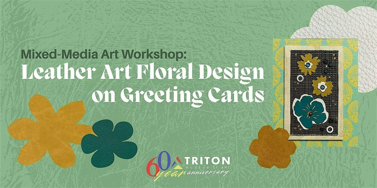 Mixed-Media Art Workshop: Leather Art Floral Design on Greeting Cards, 14 September | Event in Santa Clara