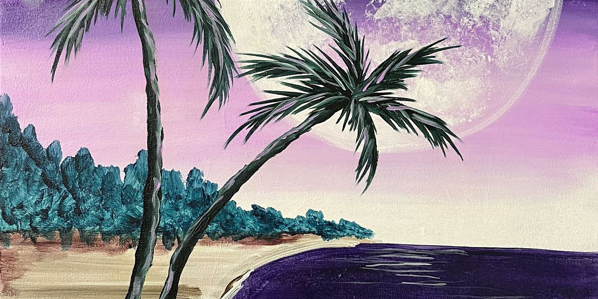 Lunar Lavender Beach - Paint and Sip by Classpop!™, 17 July | Event in Elk Grove | AllEvents