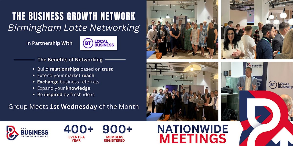 Birmingham Latte Networking 2026, 7 January | Event in Birmingham | AllEvents
