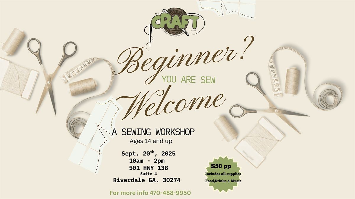 Beginners Sewing Workshop, 20 September | Event in Riverdale | AllEvents