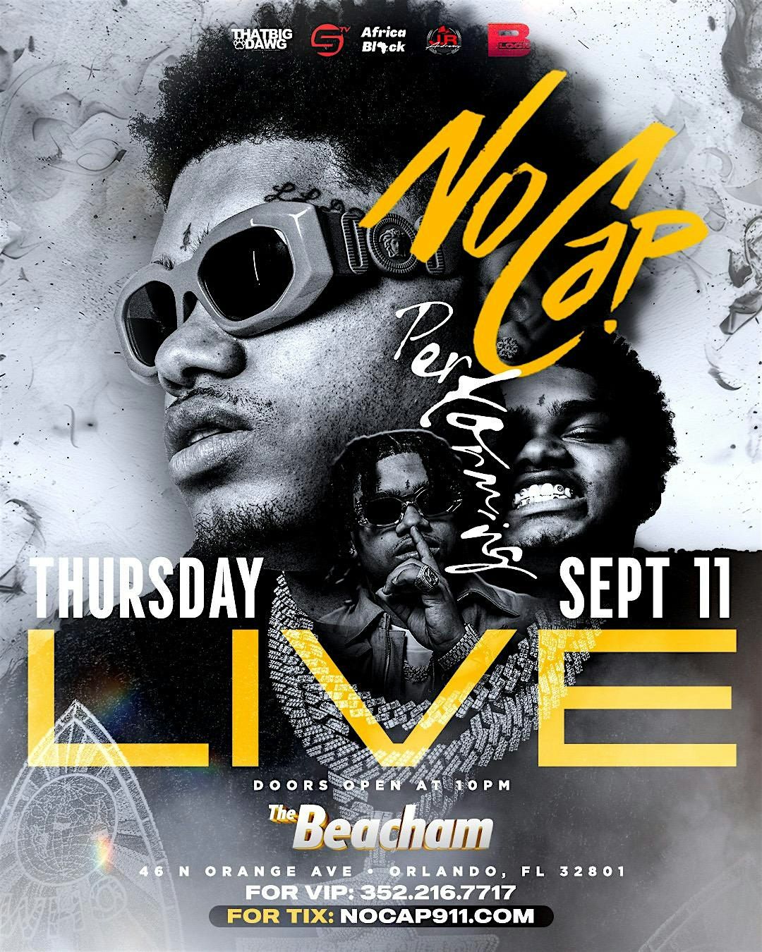 NoCap Performing Live At The Beacham, 11 September | Event in Orlando | AllEvents