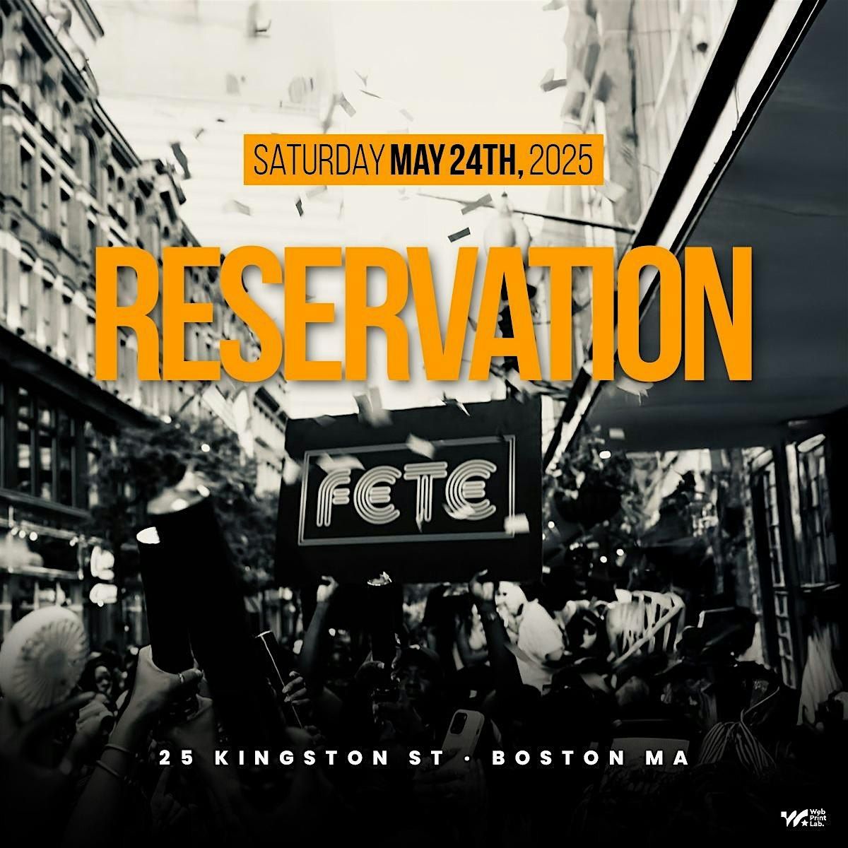 RESERVATION MEMORIAL WEEKEND, 24 May | Event in Boston | AllEvents