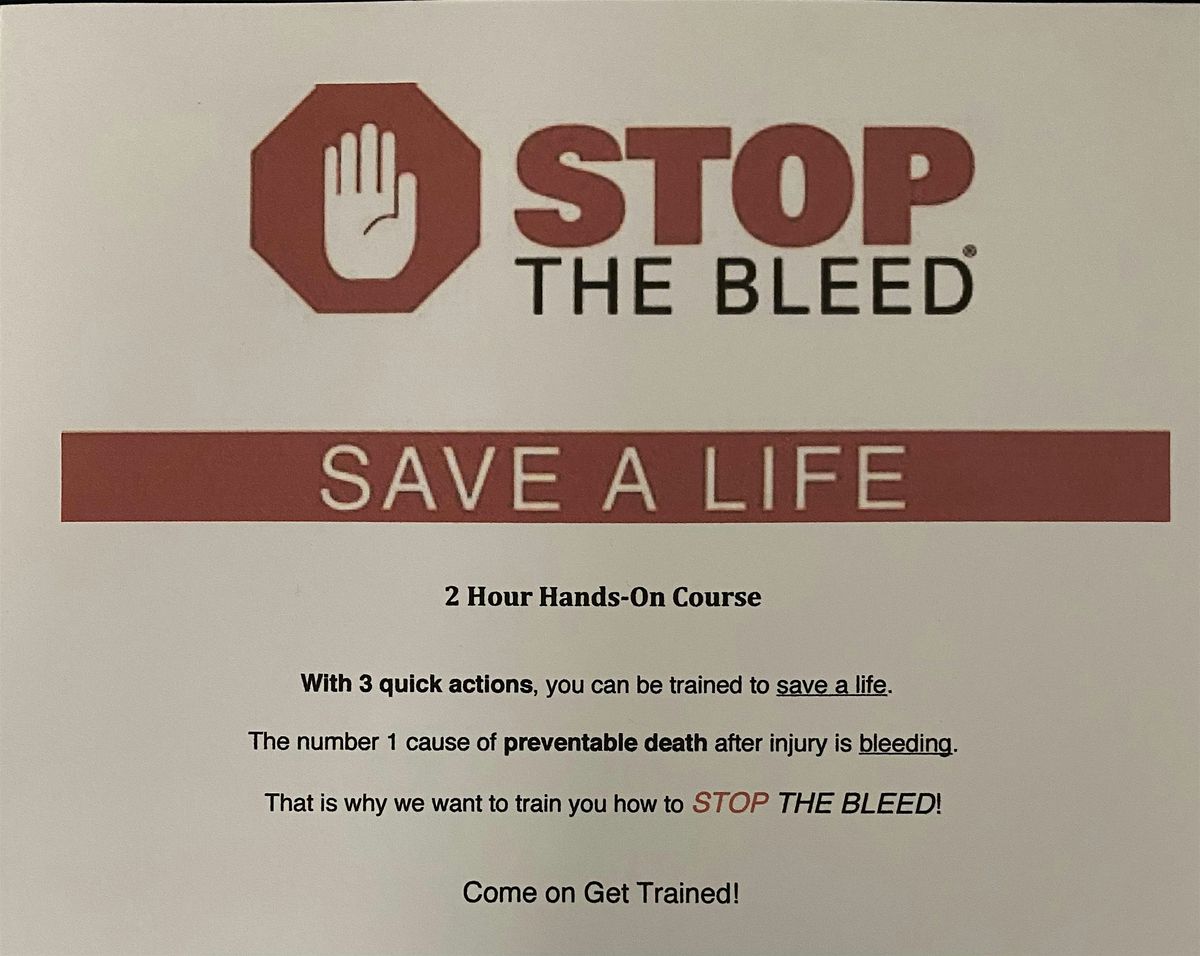 STOP THE BLEED CERTIFICATION COURSE, 15 October | Event in Chambersburg | AllEvents