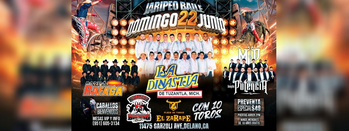 LA DINASTIA DE TUZANTLA, BANDA RAFAGA & MAS, 22 June | Event in Delano | AllEvents