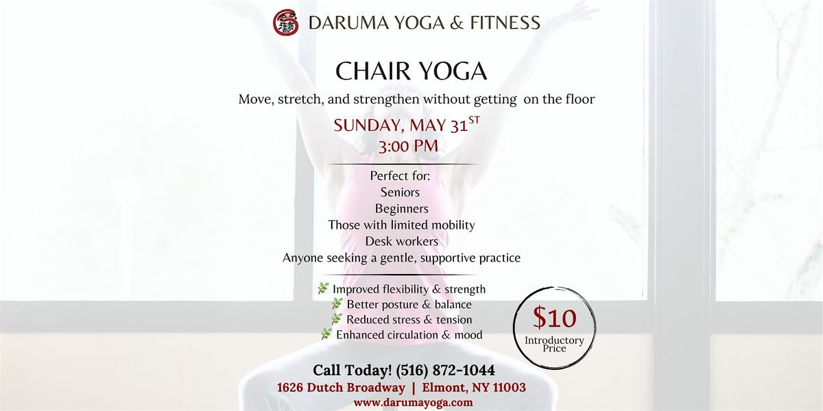 Chair Yoga, 31 May | Event in Elmont | AllEvents