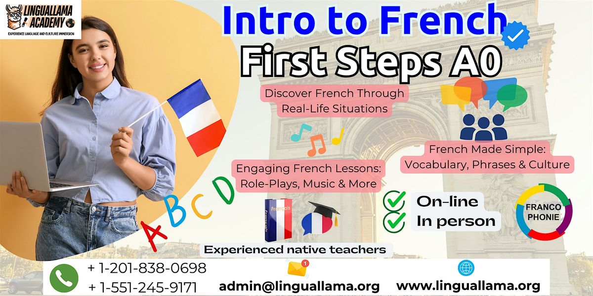 Intro to French | Single Class or Program |Discount in the description | Event in Hackensack | AllEvents