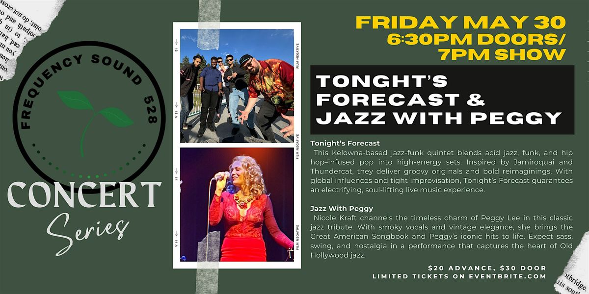 Tonight's Forecast & Jazz With Peggy - Concert Series, 30 May | Event in Kelowna | AllEvents