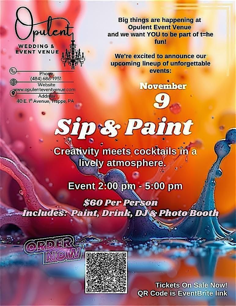 Sip & Paint Party, 9 November | Event in Trappe | AllEvents