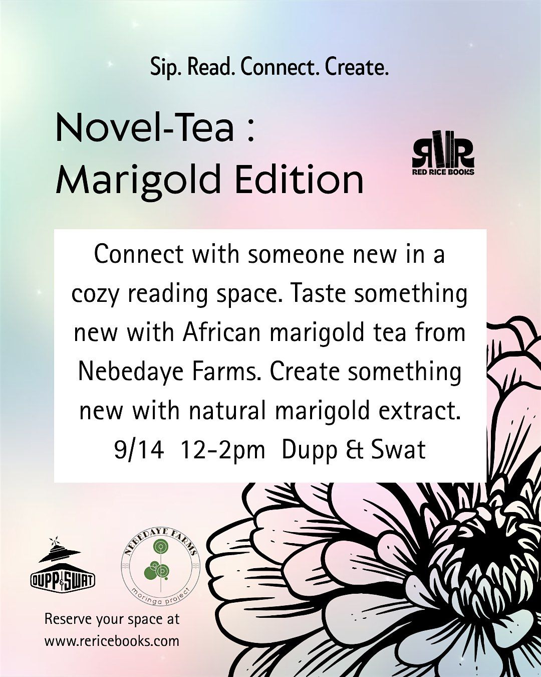 Novel-Tea: The Marigold Edition, 14 September | Event in Charlotte | AllEvents