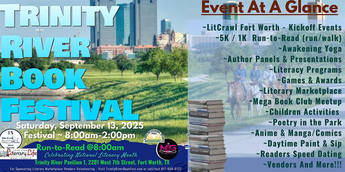 Trinity River Book Festival 2025, 13 September | Event in Fort Worth | AllEvents