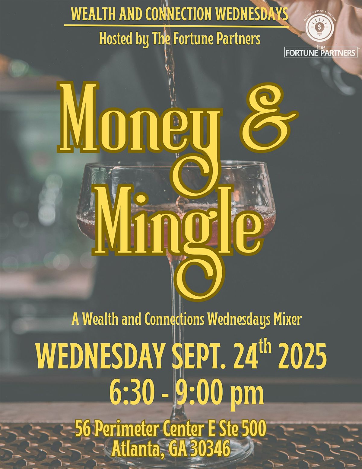 Money and Mingle - Wealth & Connection Wednesdays | Event in Dunwoody | AllEvents