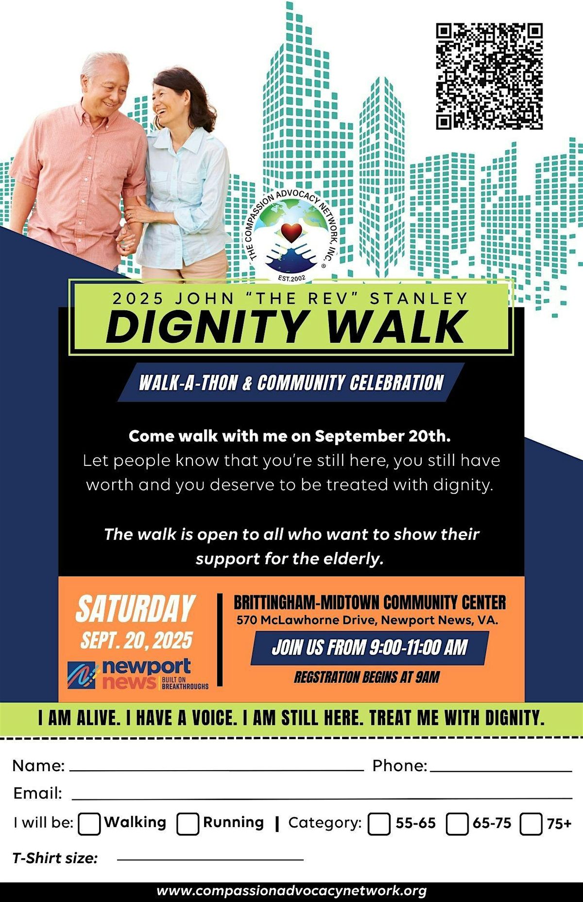 2025 John "The Rev" Stanley Dignity Walk, 20 September | Event in Newport News | AllEvents