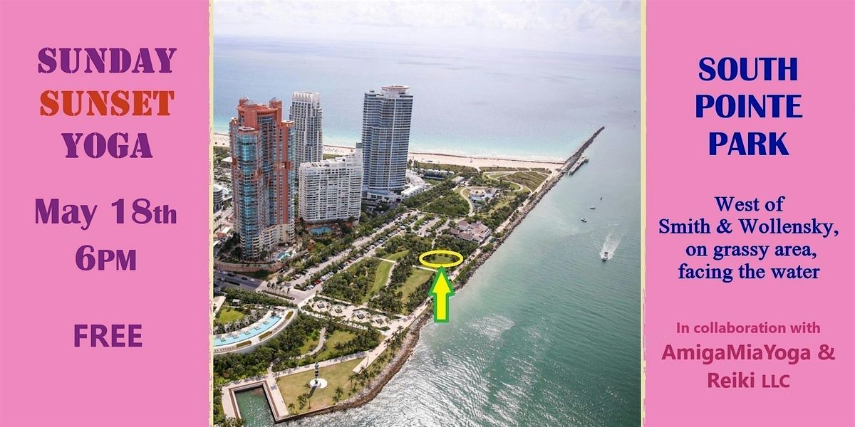 Sunday Sunset Yoga | Free, 18 May | Event in Miami Beach | AllEvents