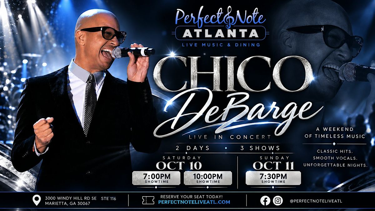 R&B Singer Chico DeBarge, Perfect Note Atlanta, Marietta, 11 October ...