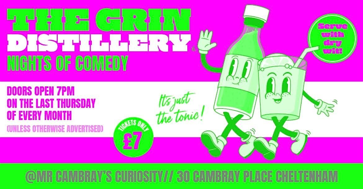 The Grin Distillery Comedy Night - 11th  September, 11 September | Event in Cheltenham | AllEvents