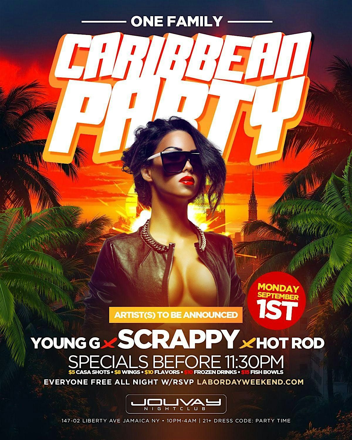 MONDAY SEPTEMBER 1ST, 1 September | Event in Queens | AllEvents
