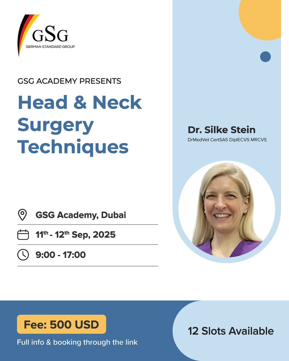 Head & Neck Surgery Techniques, 11 September | Event in دبي | AllEvents