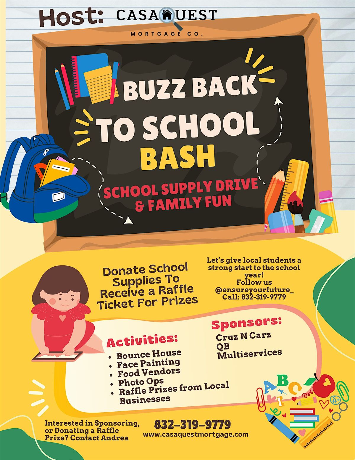 Back to School Bash & School Supply Drive, 10 August | Event in Pearland | AllEvents