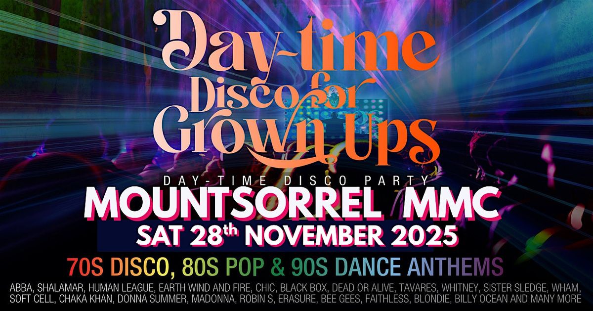 MOUNTSORREL DAY-TIME 70s, 80s, 90s disco party, 29 November | Event in Mountsorrel | AllEvents