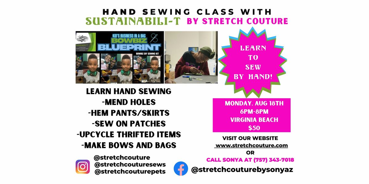 Hand Sewing for Beginners: Mend, Hem, Make Bows & Upcycle Thrift Items, 18 August | Event in Virginia Beach