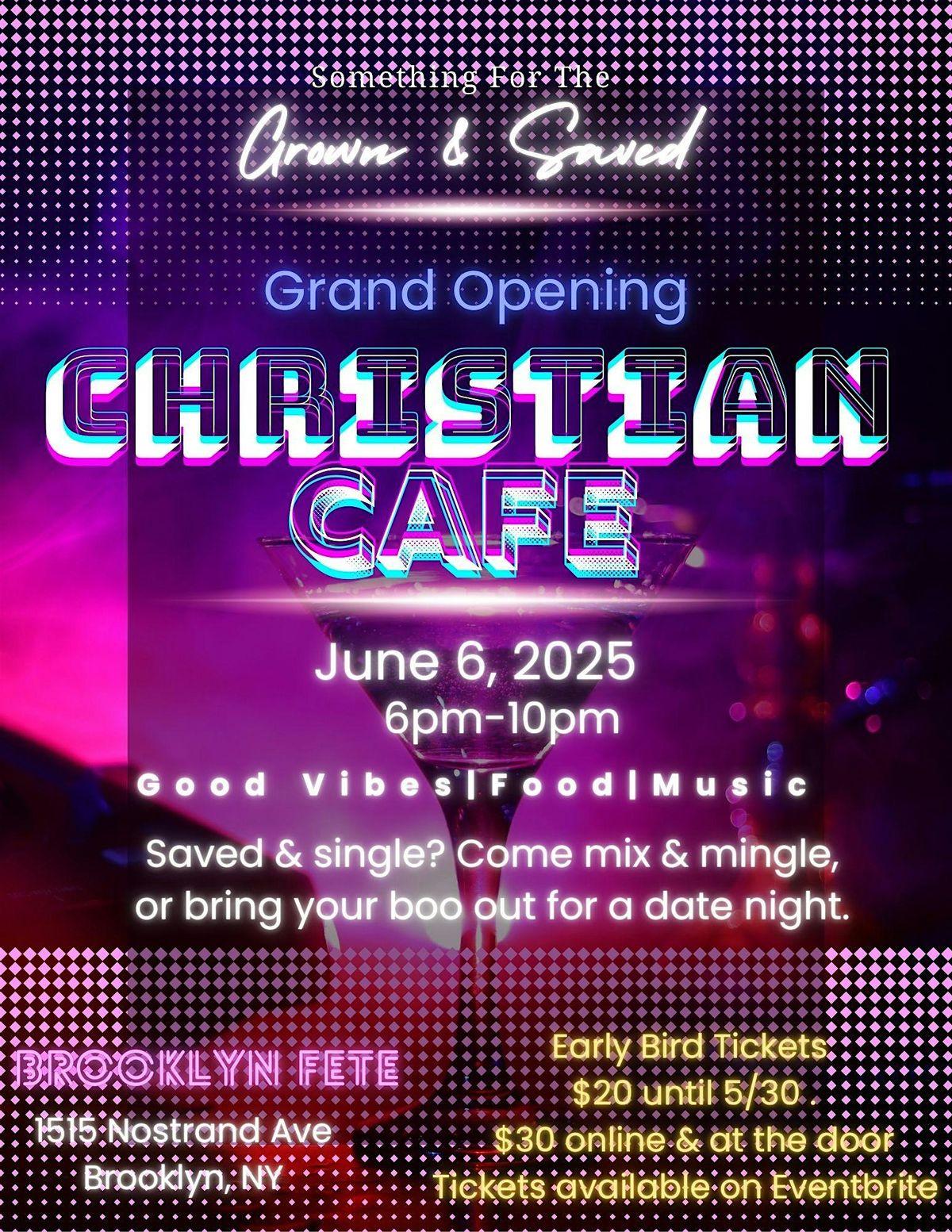 Christian Cafe - Something for the Grown and Saved, 6 June | Event in Brooklyn | AllEvents