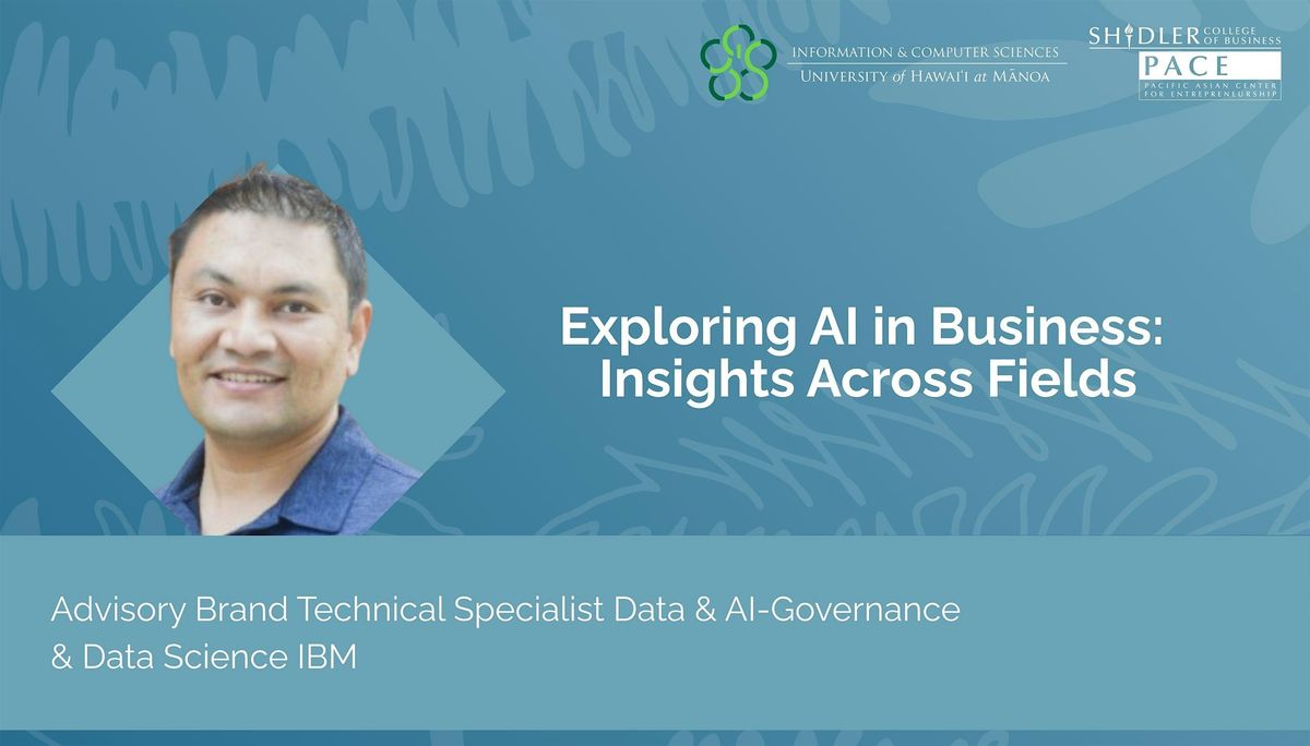 PACE x ICS with speaker Shovit Bhari, 13 October | Event in Honolulu | AllEvents