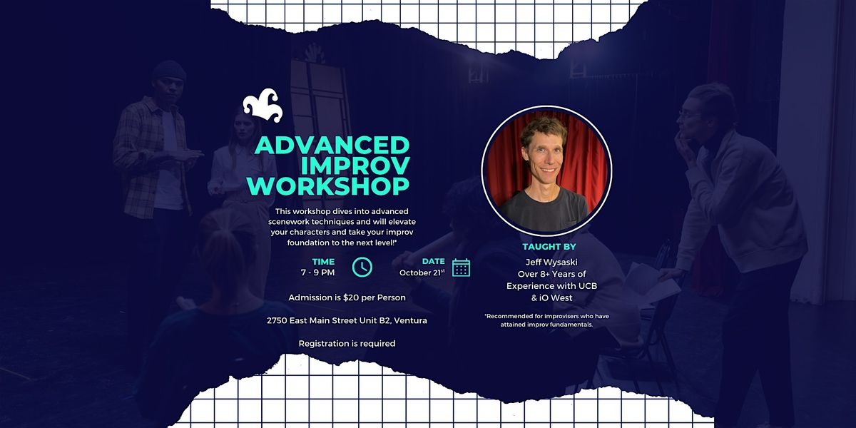 Advanced Improv Workshop @ Jest Improv!, 21 October | Event in Ventura | AllEvents