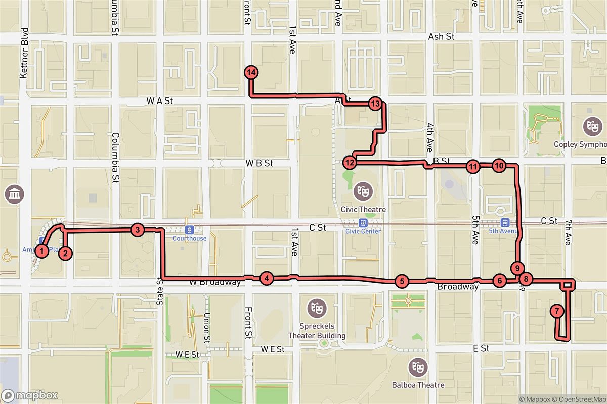 San Diego Audio Tour: Skyscrapers, Sculptures & Stories of the Core | Event in San Diego | AllEvents