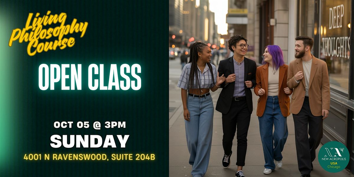 Living Philosophy Open Class | Event in Chicago | AllEvents